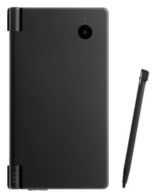 Black Nintendo DSi Closed with Stylus