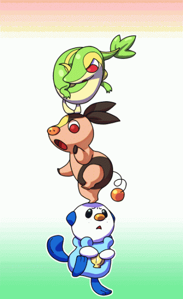 Black & White starters (this is supposed to be animated...)