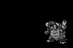 Blastoise B+W