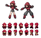 Blazing Red heros + overworld sprites
