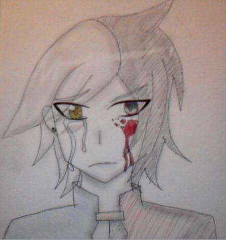 Blood and tears... they tend to represent Leon's struggle between his emotions and his cold heart.