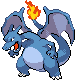 blue charizard