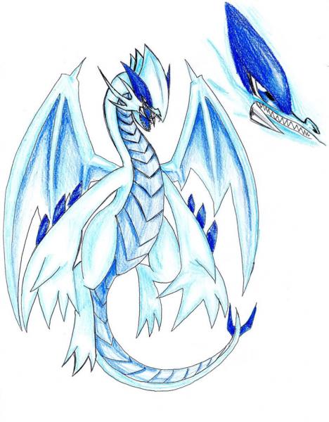 Blue Eyes White Dragon Lugia by sli