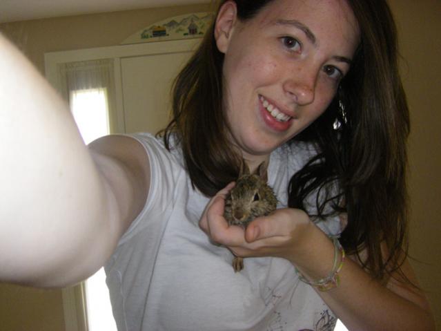 Bunny decided to go for a swim in my pool. I rescued him. And probably now it thinks humans are terribad creatures, despite all the lovins I gave him.