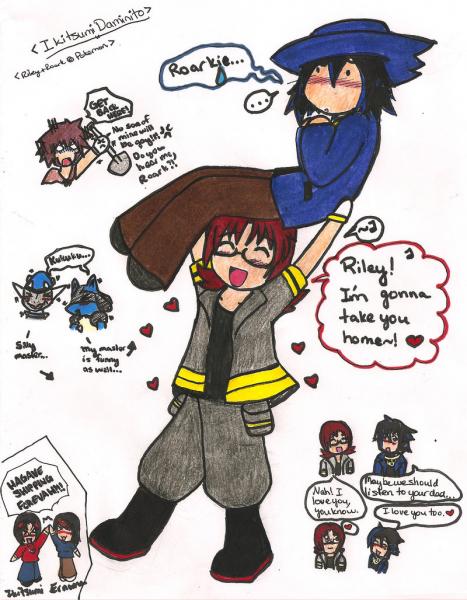 Byron: NO SON OF MINE IS GAY!
Ikitsumi: Hah.  I guess he is, Byron.  Roark's like a kid in a candy store with the best piece in his possession. 
Lucar