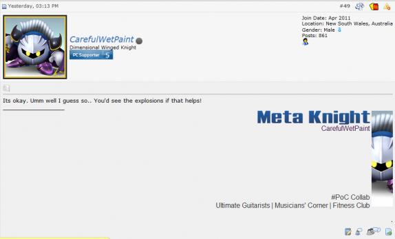 CarefulWetPaint - Meta Knight
