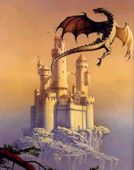 Castle and dragon