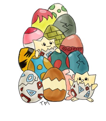 Cause Togepi and Pokemon eggs totally scream Easter