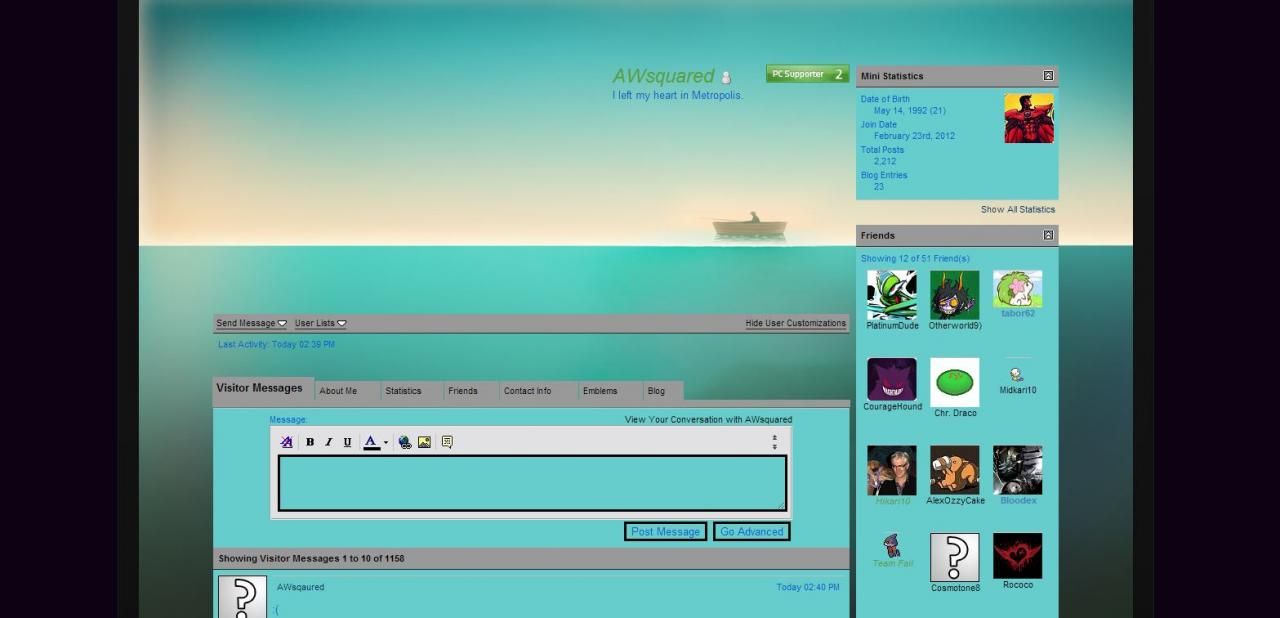 Checking my profile from my "Original" account, "AWsqaured".Basically I signed up for PC, misspelled my username, and then realized I did and created 