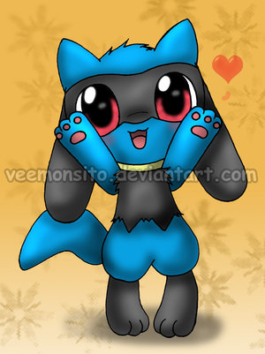 Chibi Riolu by Veemonsito