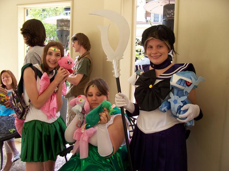 Christina, Kayla and myself holding our plushies.