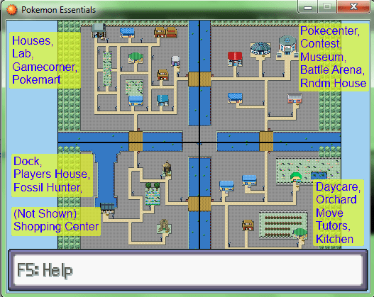 city version 1 (missing shopping center, and plants/decorations)