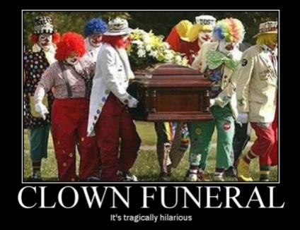 Clowns funeral