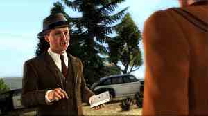 Cole Phelps interviwing.