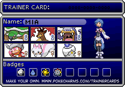 Cosplayer Mia would like to battle!

Imagined halfway team for Mia in A Kanto Journey, juuuuust prior to Lavender Town.