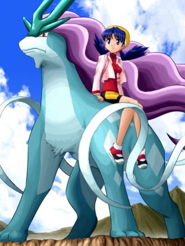 Crystal on Suicune