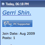 Current blue style supporter