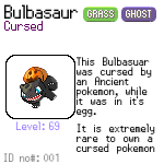 Cursed Bulbasaur.