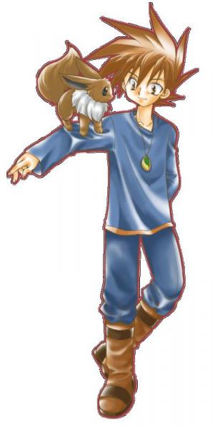Cute pic of Gary and his Eevee. x3