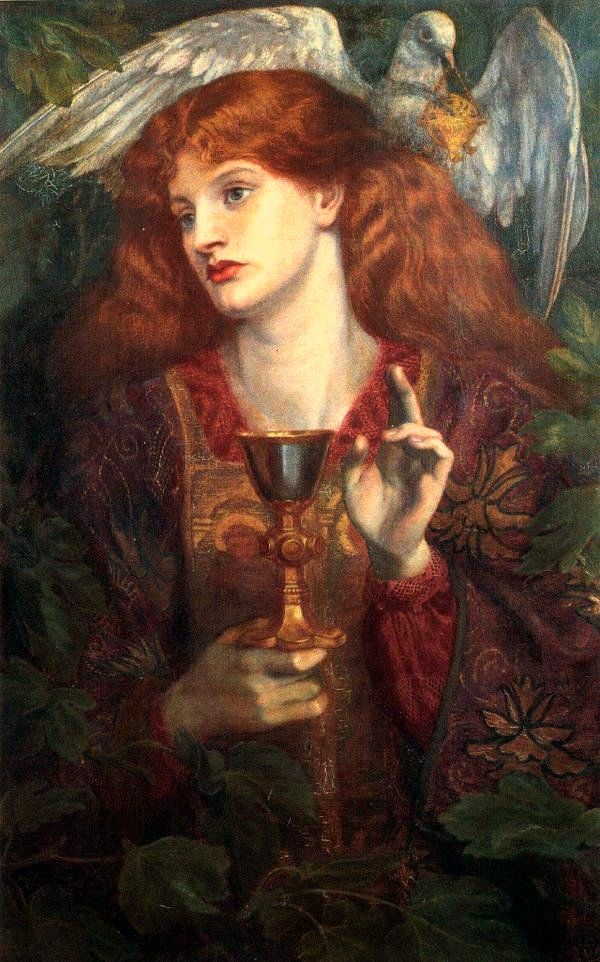 Dante Gabriel Rossetti   The Damsel of the Sanct Grael (1874)(1)
