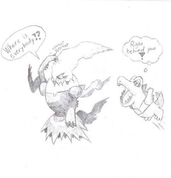 Darkrai

Darkrai and Totodile, both are stupid looking...