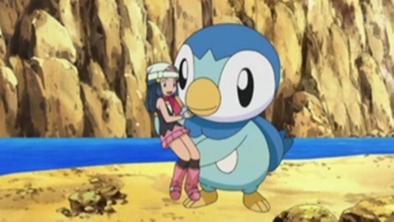Dawn and piplup