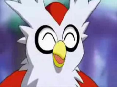 Delibird Northern lights
