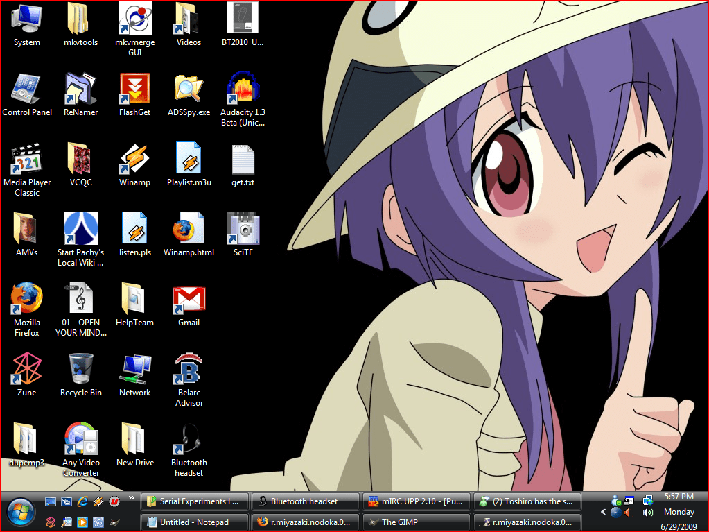 Desktop Screenshot 6/29/09