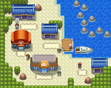 Dewford town remake by Pokemon Diamond
