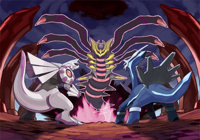 dialga palkia giratina artwork
