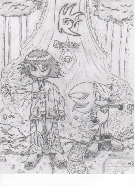 Double Shadow
This is the drawing I use on the front my school binder.