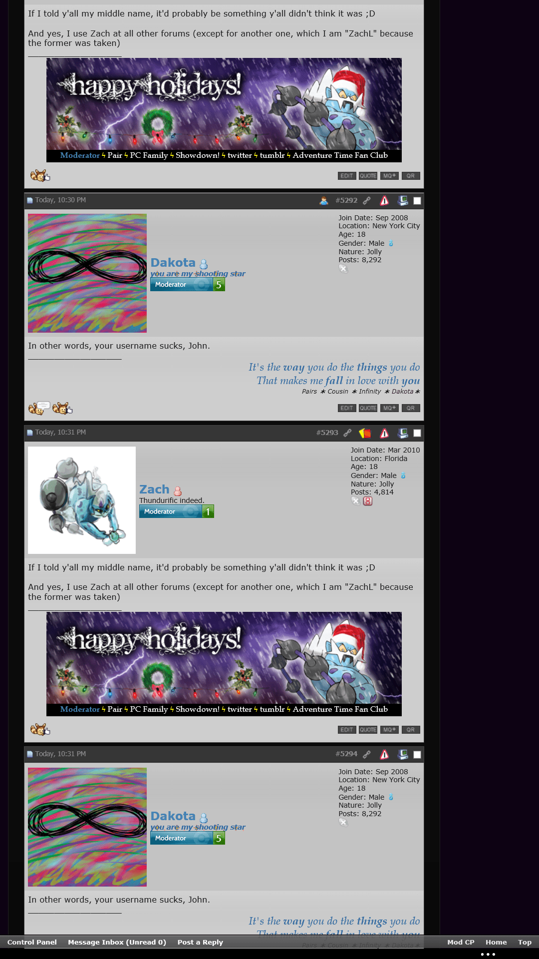Doublepostception. How it happens, don't ask me.