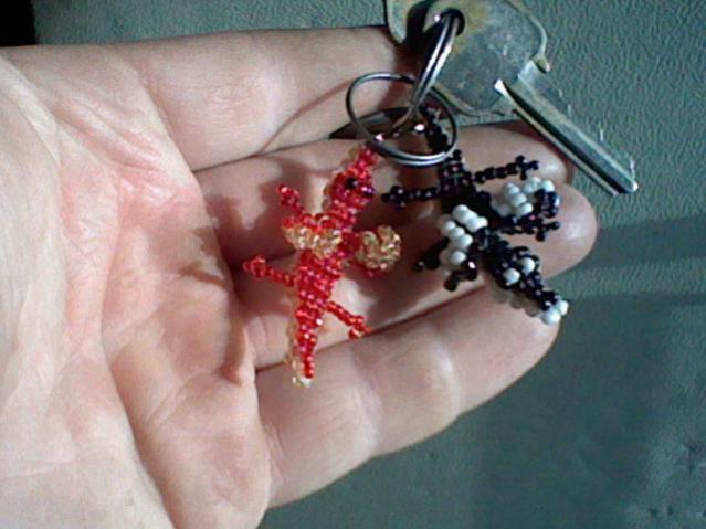 Dragon Keychains
These were my first 3D beading pieces.