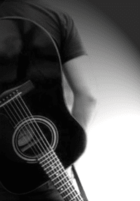 Dramatic picture of me and my guitar... :o