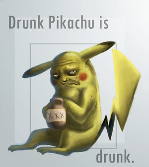 Drunk Pikachu