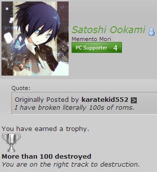 Earning a trophy is worth it :3