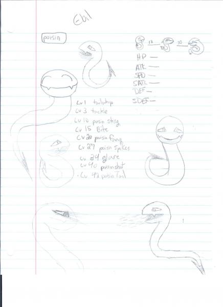 ebil 001
this is my first one! a basic poisin snake
im open for names