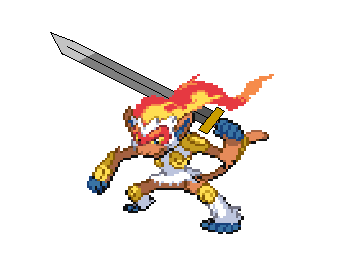 Edge and his good ol' sword.