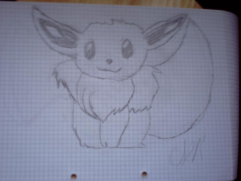 Eevee drawn by me.