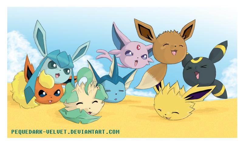 EEVEE EVOLUTIONS IN BALL FORM LOL