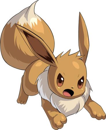 Eevee in the heat of battle. I asked, and the artist wanted to remain anonymous.