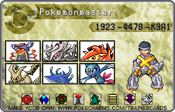 Elite Four Trainer 4. (Pokemonmaster[his name] and pokemon's)