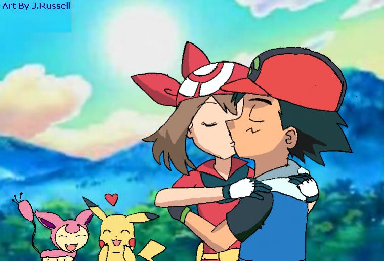 Even Pikachu (and Skitty) knows they (Ash and May) should be together