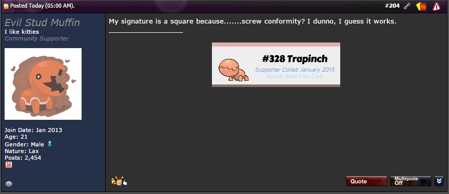 Evil Stud Muffin - Trapinch