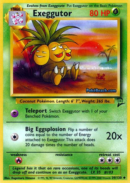 Exeggutor Pokemon Card
