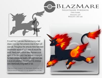 Fake Pokemon   Blazmare  new  by Prinny Dood