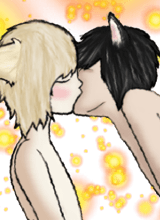 Fareon (left.. THATS ME) with his lover Cole (right)