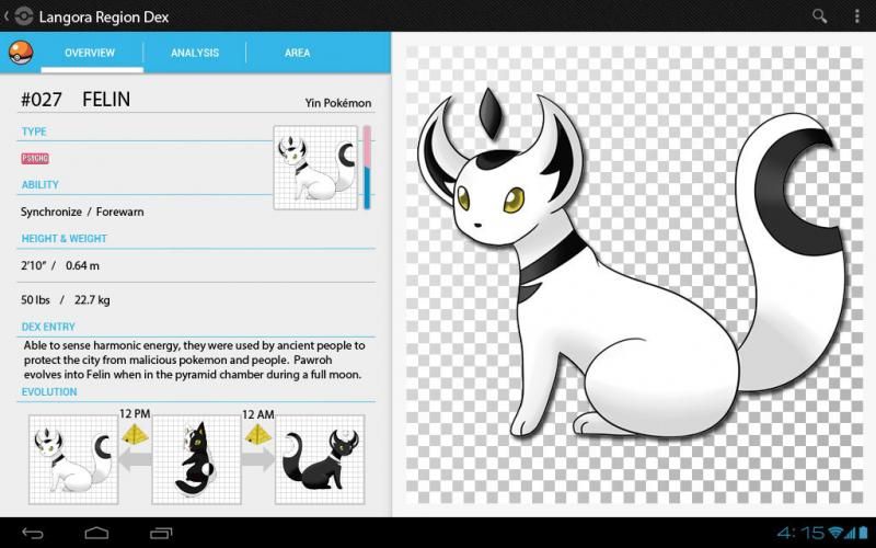 Felin pokedex