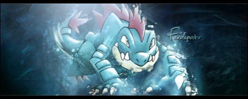 Feraligatr sig by JoeyDuis