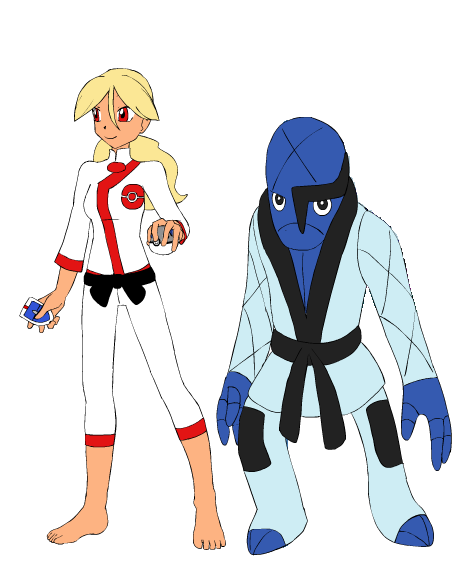 Fighting Girl karate/everyday attire. she wears it when she is in her Pokemon gym training, during Pokemon battles and just when she is out.
